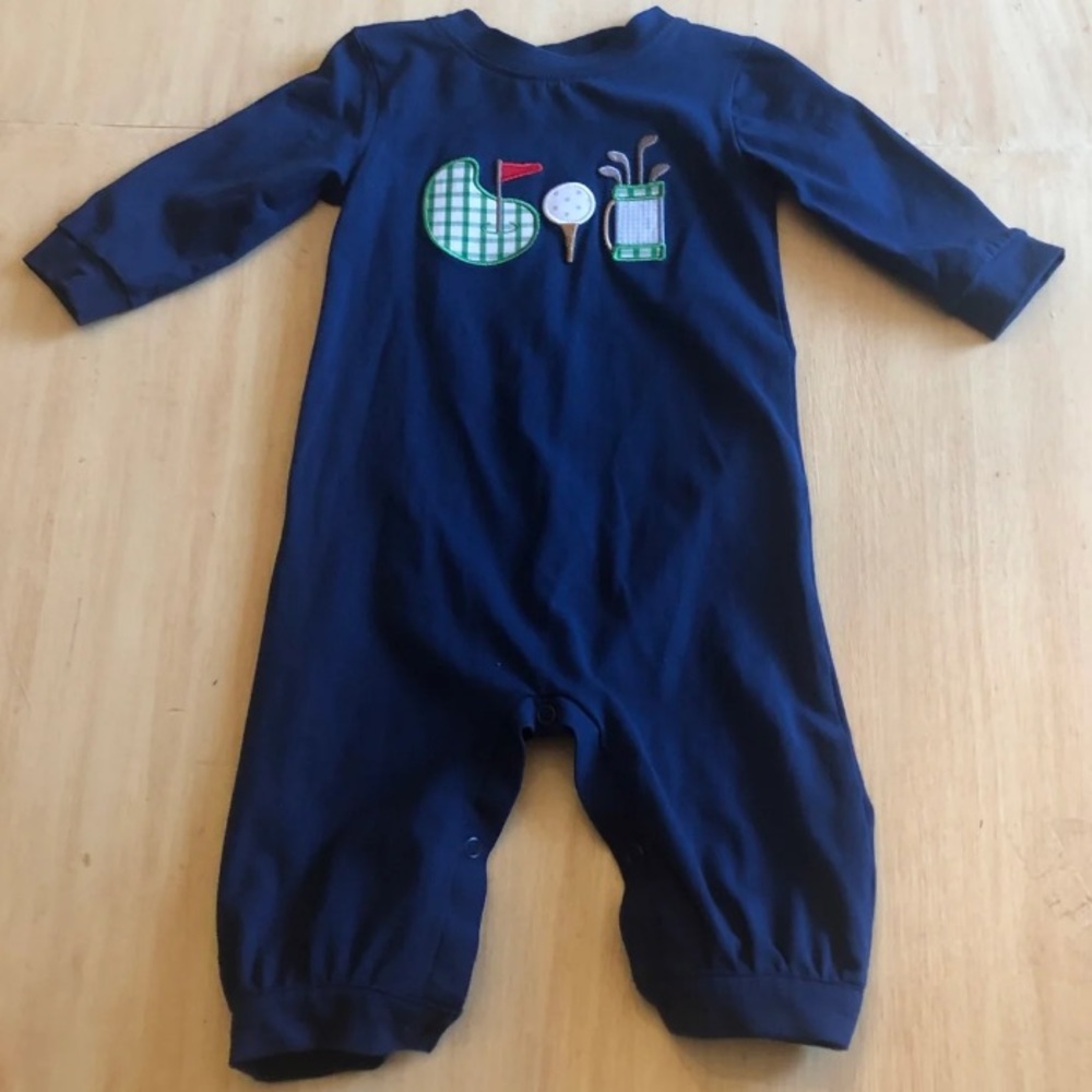Appliqué Golf Romper